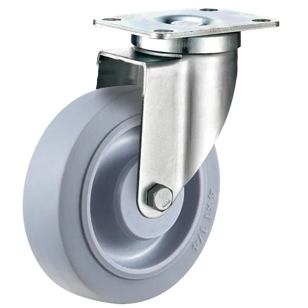 גלגל "5 פלטה מסתובבת גליל TPR מיסב אטום למשקל 150 ק"ג