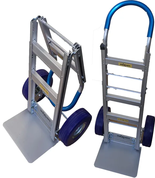 עגלה משא מאלומיניום, מתקפלת מקצועית עד משקל 230 ק"ג