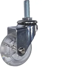 גלגל "2 בורג 3/8 מ"מ - גליל סיליקון שקוף