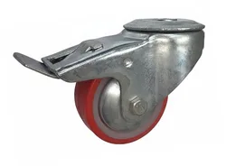 גלגל "5 מסתובב עם חור עליון - גליל אוקולון עם ציפוי פוליאוריטן + מעצור